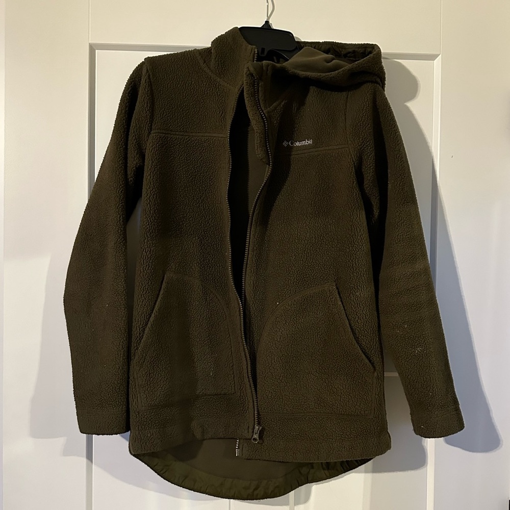 Women’s Columbia Fleece Hoodie Jacket Size Small